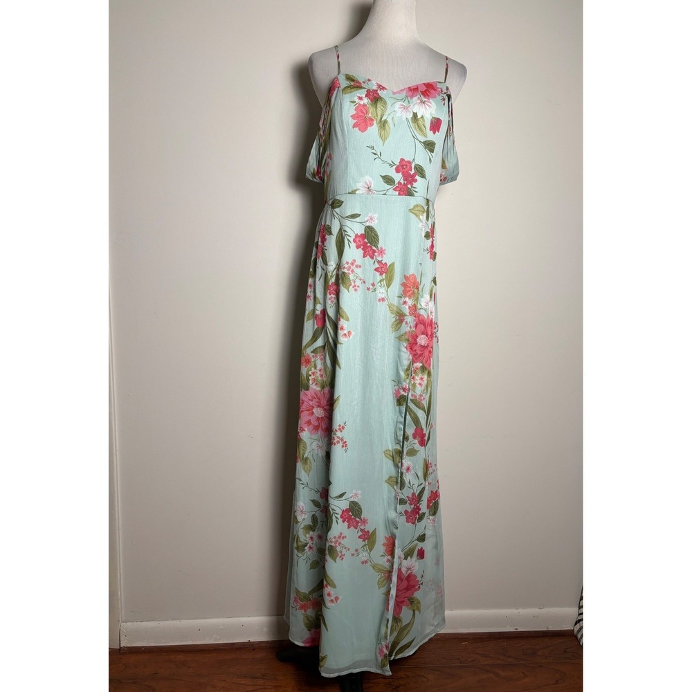 Crystal Doll Floral Shimmer Maxi Dress 11 Garden Party Wedding Bridesmaid